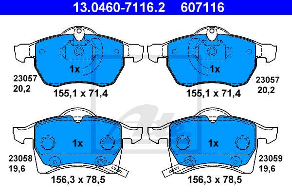 ATE 13.0460-7116.2 Sada...