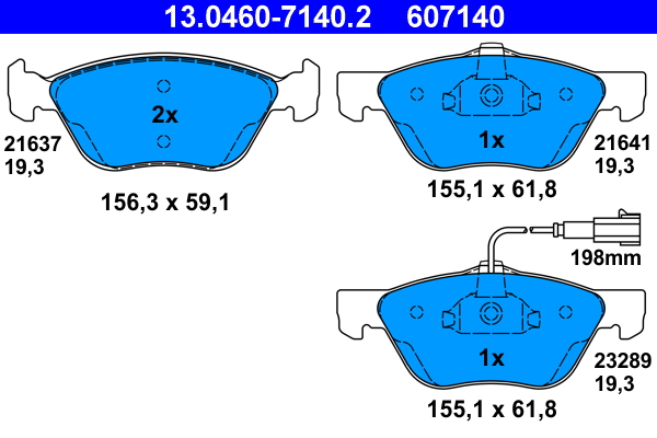 ATE 13.0460-7140.2 set...