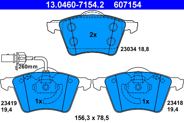 ATE 13.0460-7154.2 set...