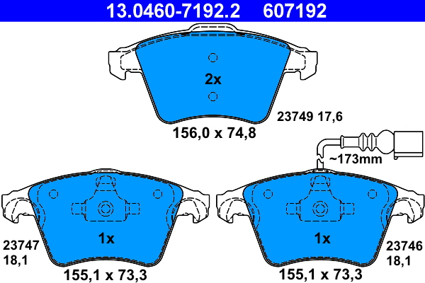 Brake Pad Set, disc brake