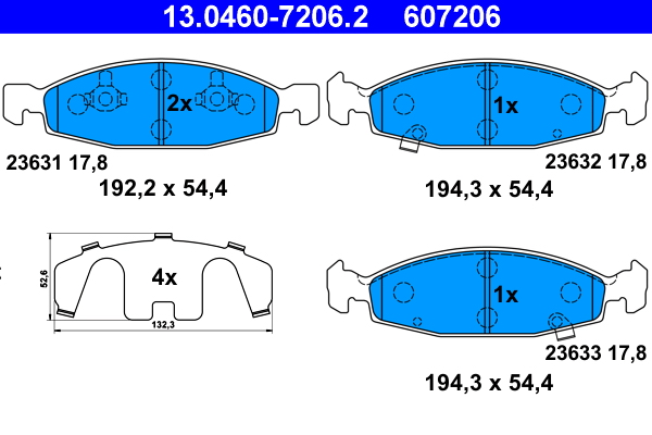 ATE 13.0460-7206.2 комплект...