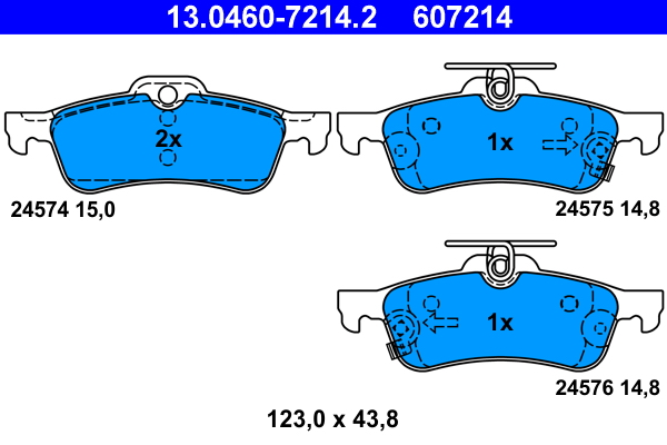 ATE 13.0460-7214.2 set...