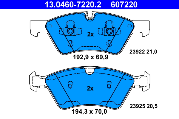 ATE 13.0460-7220.2 set...