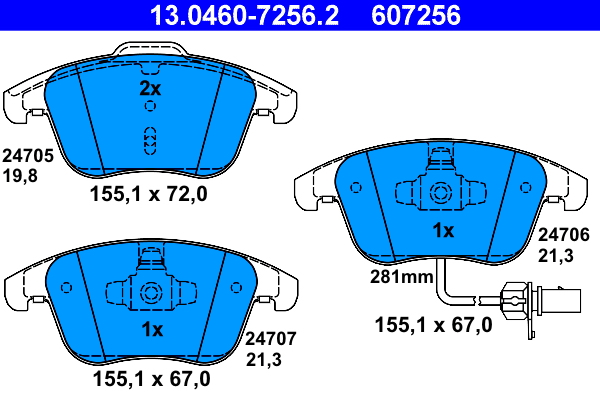 ATE 13.0460-7256.2 set...