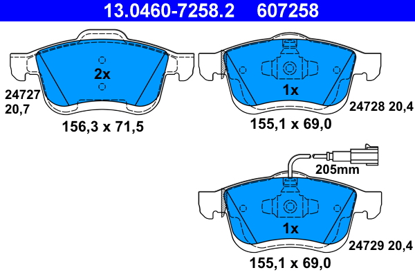 Brake Pad Set, disc brake