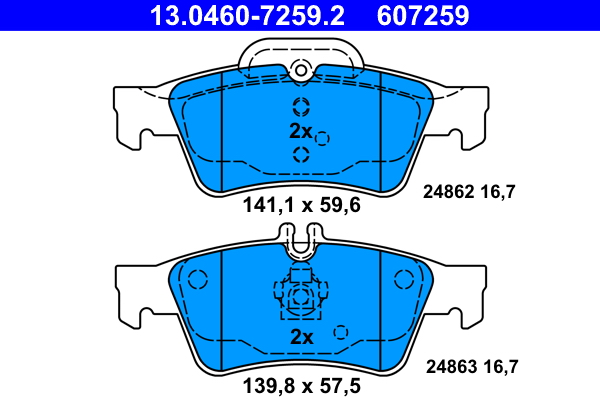 ATE 13.0460-7259.2 set...