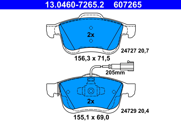 ATE 13.0460-7265.2 set...