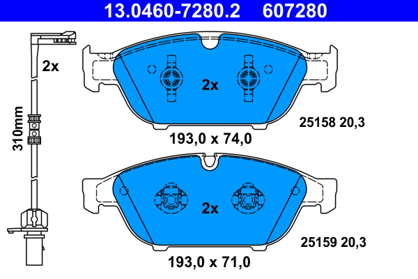 ATE 13.0460-7280.2 set...