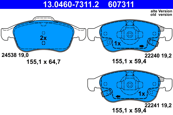 ATE 13.0460-7311.2 set...