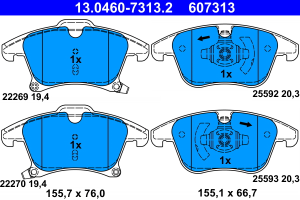 ATE 13.0460-7313.2 set...