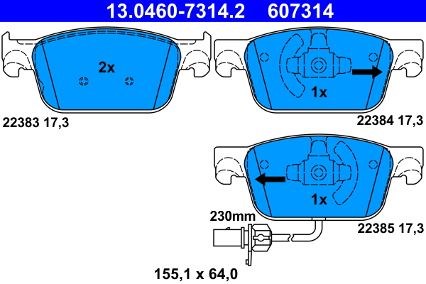 ATE 13.0460-7314.2 set...