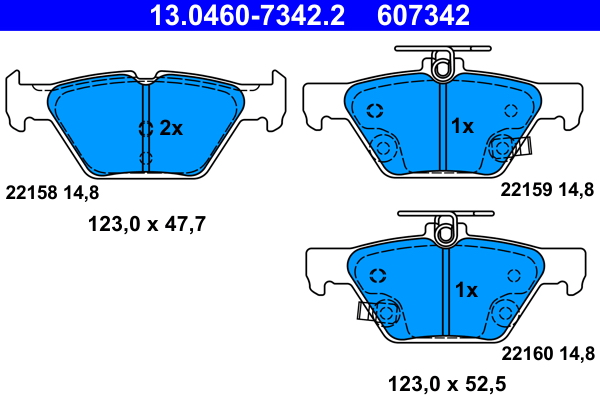 ATE 13.0460-7342.2 set...