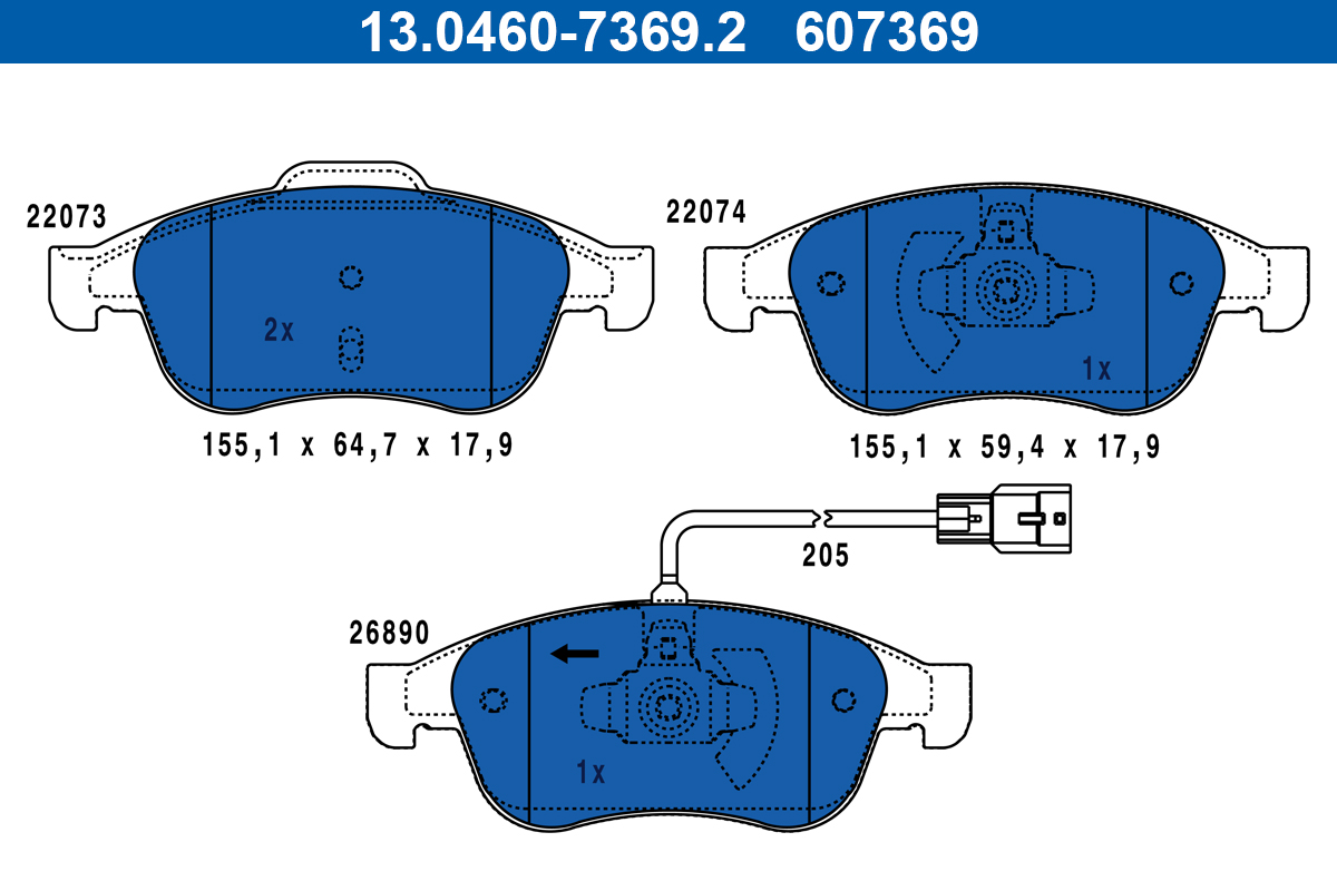 Brake Pad Set, disc brake