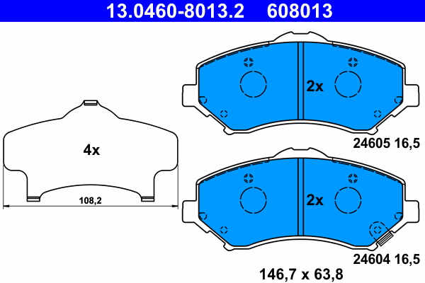 ATE 13.0460-8013.2 комплект...