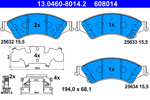 ATE 13.0460-8014.2 set...