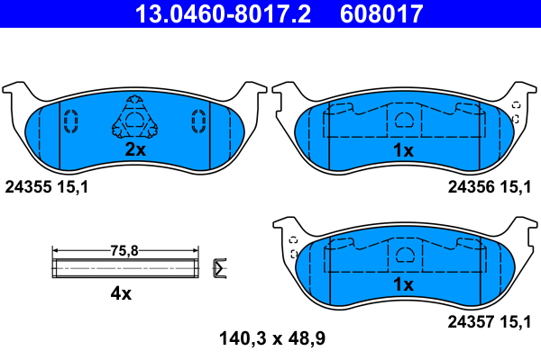 ATE 13.0460-8017.2 set...