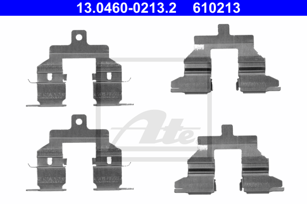 ATE 13.0460-0213.2 Kit accessori, Pastiglia freno-Kit accessori, Pastiglia freno-Ricambi Euro