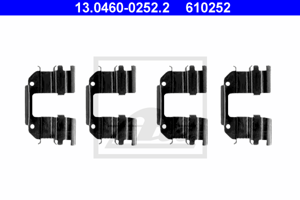 ATE 13.0460-0252.2 Kit accessori, Pastiglia freno-Kit accessori, Pastiglia freno-Ricambi Euro