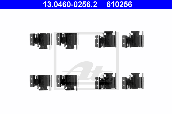 ATE 13.0460-0256.2 Kit accessori, Pastiglia freno