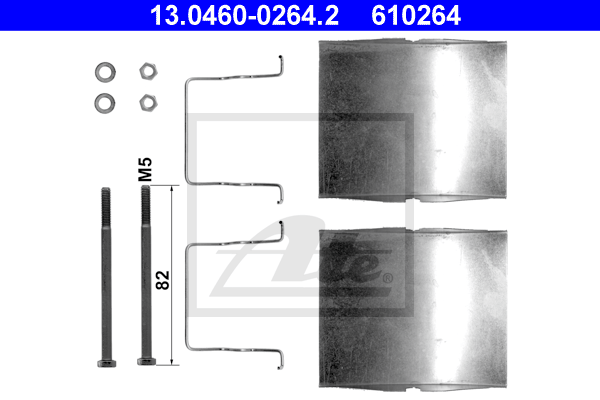 ATE 13.0460-0264.2 Kit accessori, Pastiglia freno