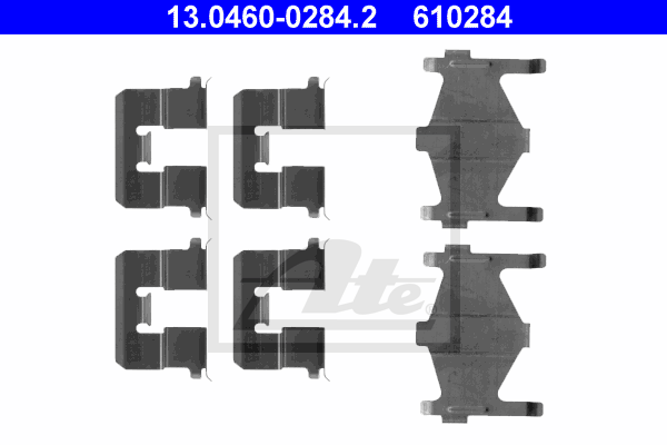 ATE 13.0460-0284.2 Kit accessori, Pastiglia freno