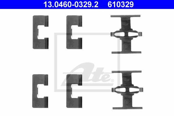 ATE 13.0460-0329.2 Kit accessori, Pastiglia freno-Kit accessori, Pastiglia freno-Ricambi Euro