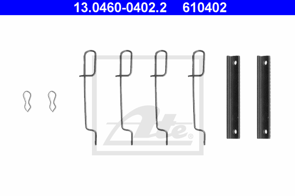 ATE 13.0460-0402.2 Kit accessori, Pastiglia freno