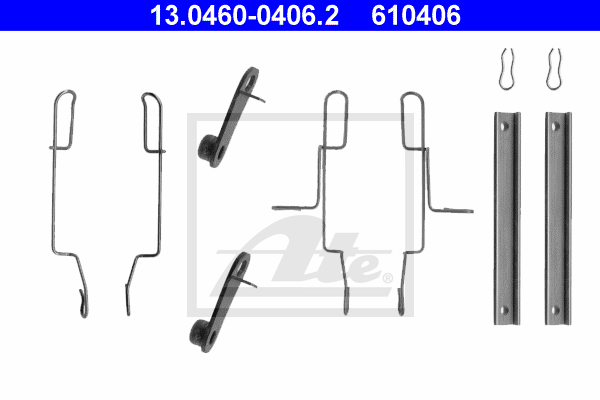 ATE 13.0460-0406.2 Kit accessori, Pastiglia freno