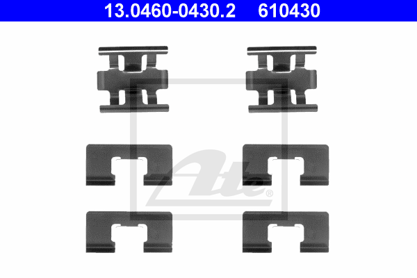 ATE 13.0460-0430.2 Kit accessori, Pastiglia freno-Kit accessori, Pastiglia freno-Ricambi Euro