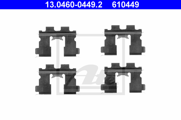 ATE 13.0460-0449.2 Kit accessori, Pastiglia freno