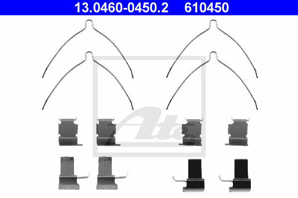 ATE 13.0460-0450.2 Kit accessori, Pastiglia freno