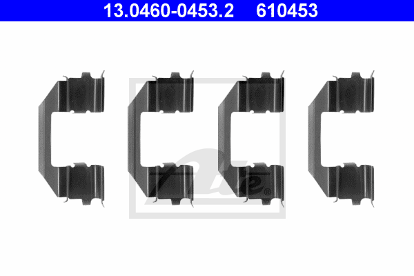 ATE 13.0460-0453.2 Kit accessori, Pastiglia freno