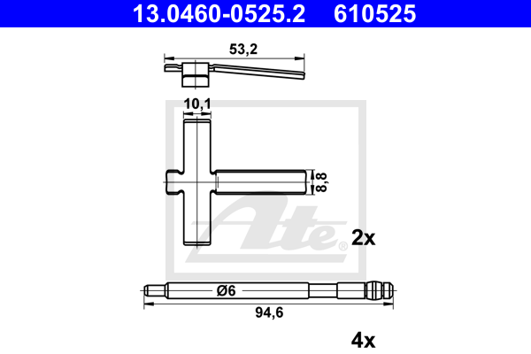 ATE 13.0460-0525.2 Sada...