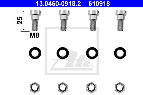 ATE 13.0460-0918.2 Kit accessori, Pastiglia freno-Kit accessori, Pastiglia freno-Ricambi Euro