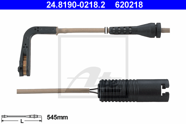 ATE 24.8190-0218.2 Contatto segnalazione, Usura past. freno/mat. d'attrito