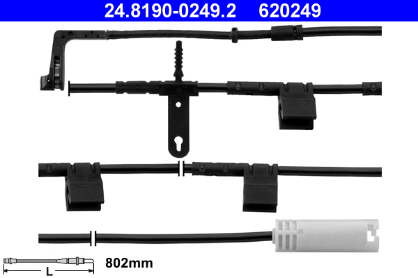 Warning Contact, brake pad wear