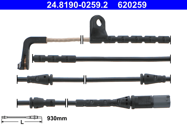 Warning Contact, brake pad wear