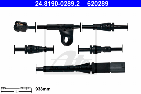 ATE 24.8190-0289.2 Contatto segnalazione, Usura past. freno/mat. d'attrito