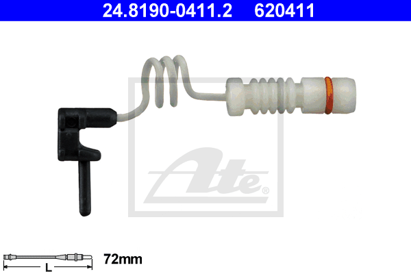 ATE 24.8190-0411.2 Contatto segnalazione, Usura past. freno/mat. d'attrito