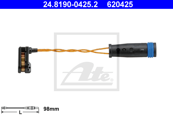 ATE 24.8190-0425.2 Contatto segnalazione, Usura past. freno/mat. d'attrito