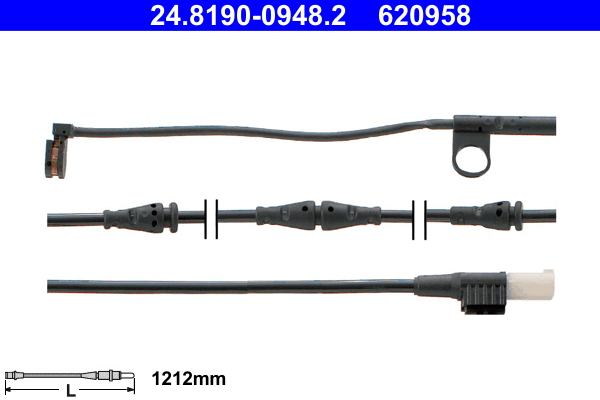 DELPHI LZ0278 Slitekontakt bremsekloss