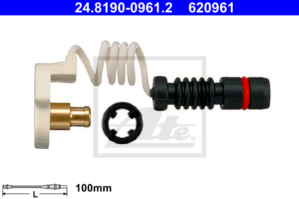 ATE 24.8190-0961.2 Contatto segnalazione, Usura past. freno/mat. d'attrito