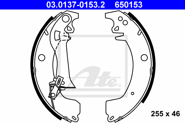 ATE 03.0137-0153.2 Kit ganasce freno