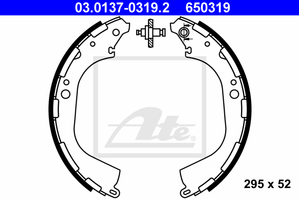 ATE 03.0137-0319.2 Kit ganasce freno