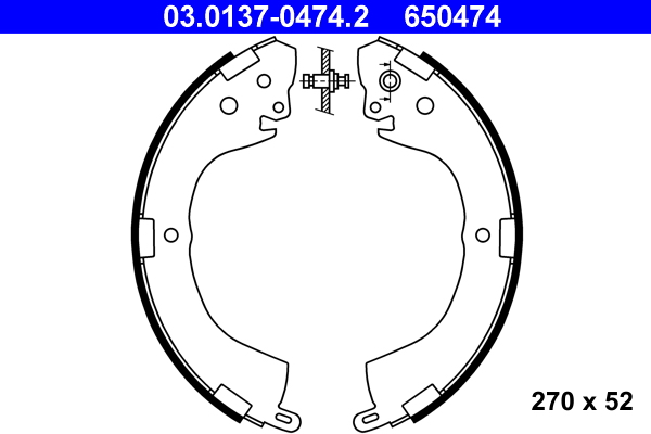 BOSCH 0 986 487 961 Bremsesko sett