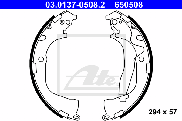 ATE 03.0137-0508.2 Kit ganasce freno