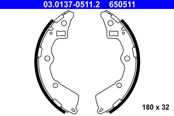 TEXTAR 84048800 Shoe Kit Pro Bremsesko sett