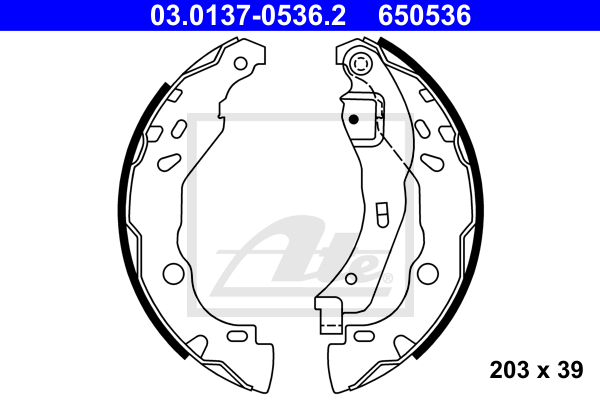 ATE 03.0137-0536.2 Kit ganasce freno