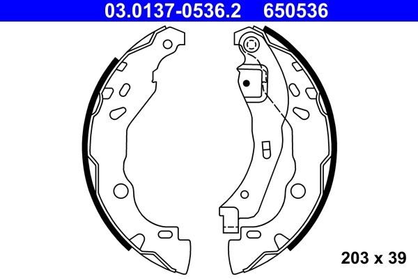 BREMBO K 85 010 Bremsesko sett