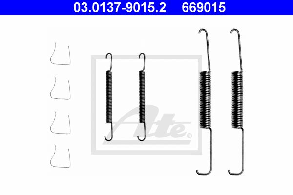 ATE 03.0137-9015.2 Kit accessori, Ganasce freno-Kit accessori, Ganasce freno-Ricambi Euro